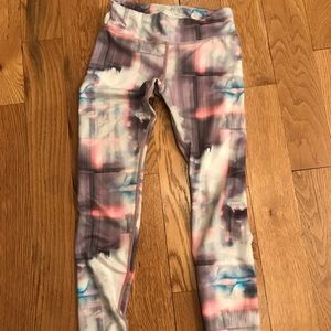 Athleta girls water color leggings